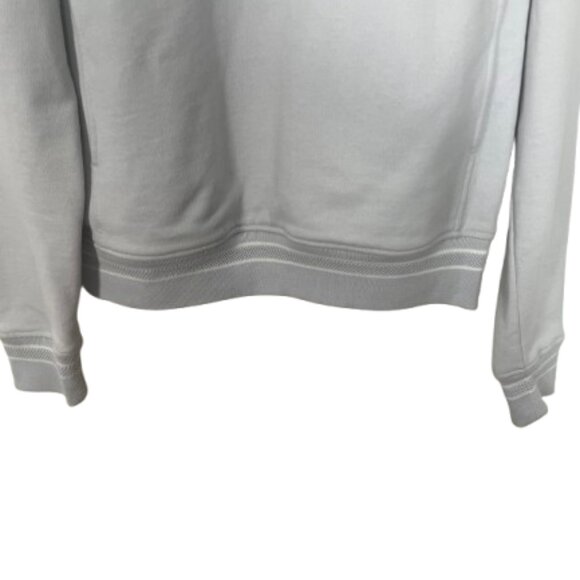 Mr Porter Designer NWOT Loopback Cotton-Jersey Half-Zip Sweatshirt Size XXL Gray - Picture 10 of 13
